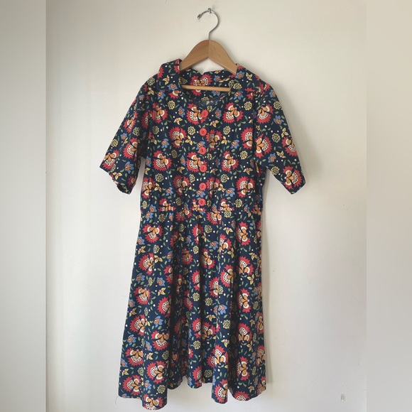60s era handmade dress 5-6T - Picture 1 of 6